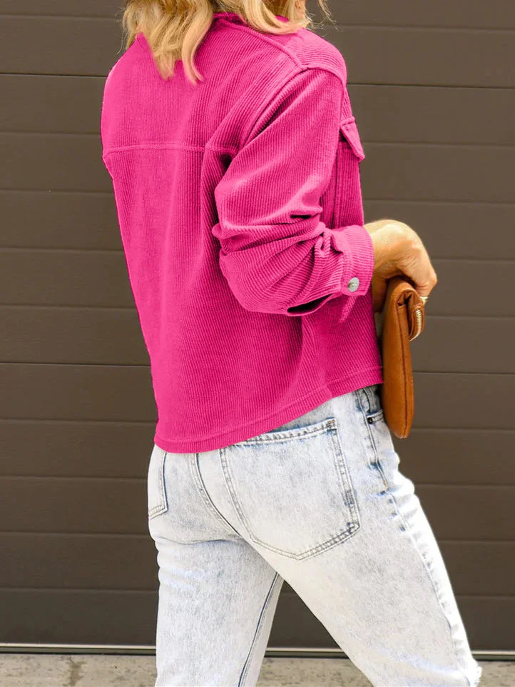 Women Half Sleeve V-neck Solid Color Dress