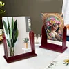 (US Local)Praying Lady Special Shape Diamond Painting Mirror Table Top Diamond Mirror Kit