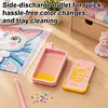Crown Flip Cover Diamond Painting Sorting Tray with Spout (Pink)
