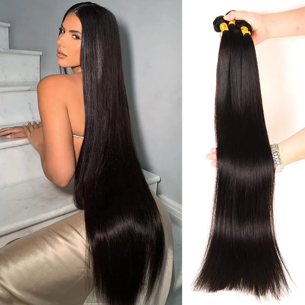 Jewtribute Hair®|Straight  Bundles Brazilian Weave Natural Color Hair 