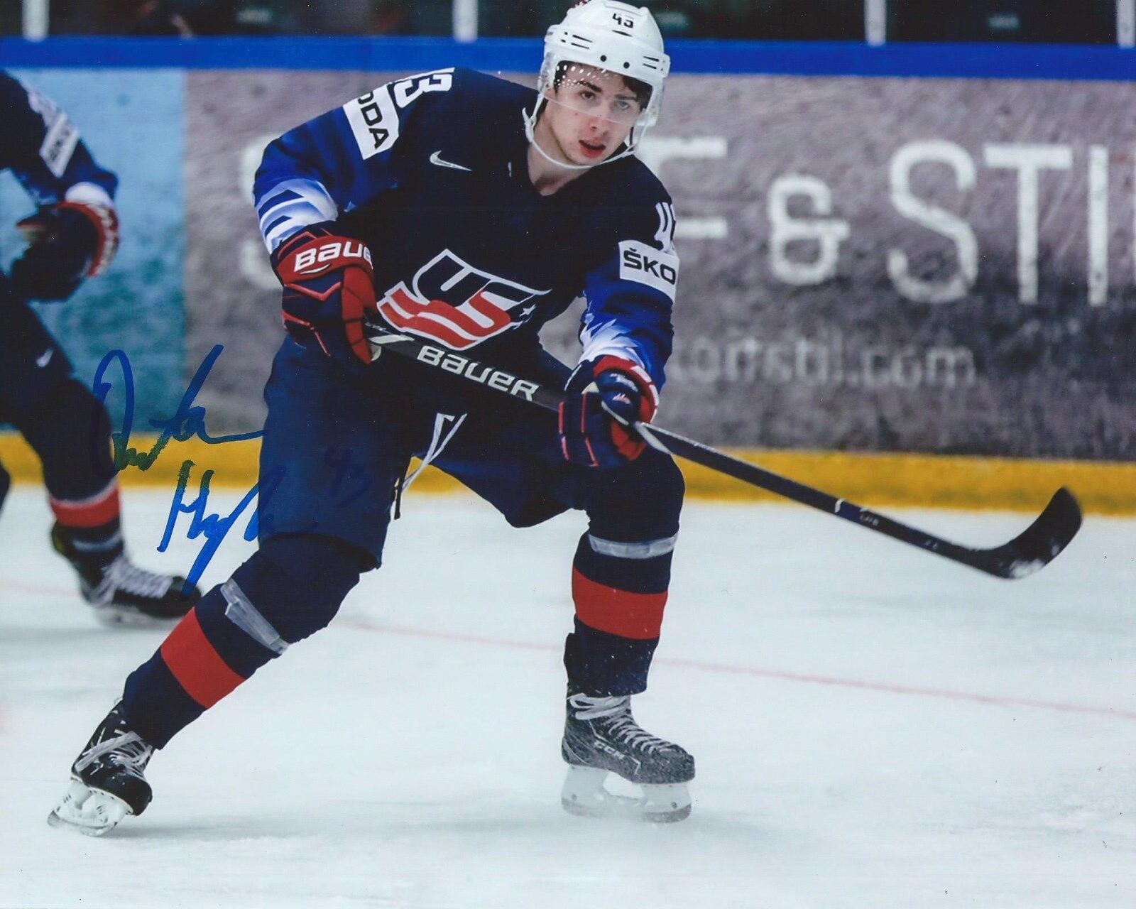 Quinn Quinton Hughes Signed 8×10 Photo Poster painting Team USA Hockey Autographed COA