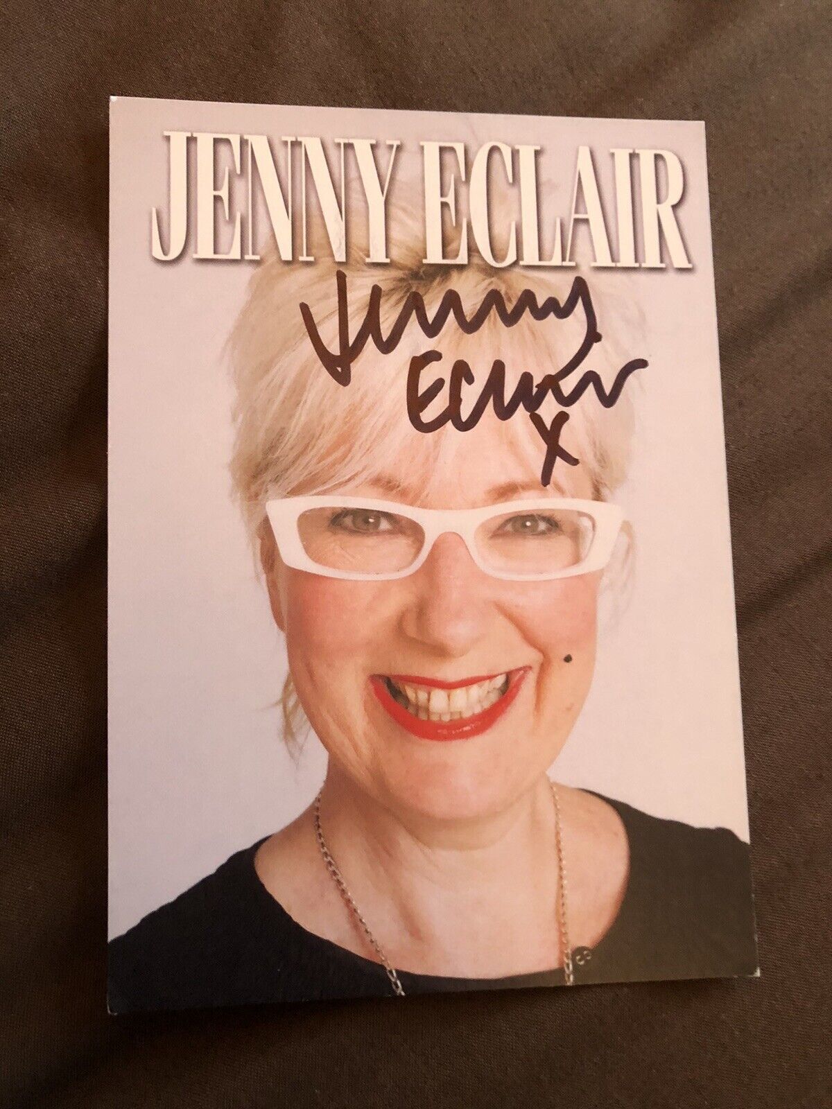 JENNY ECLAIR (COMEDIAN) SIGNED Photo Poster painting