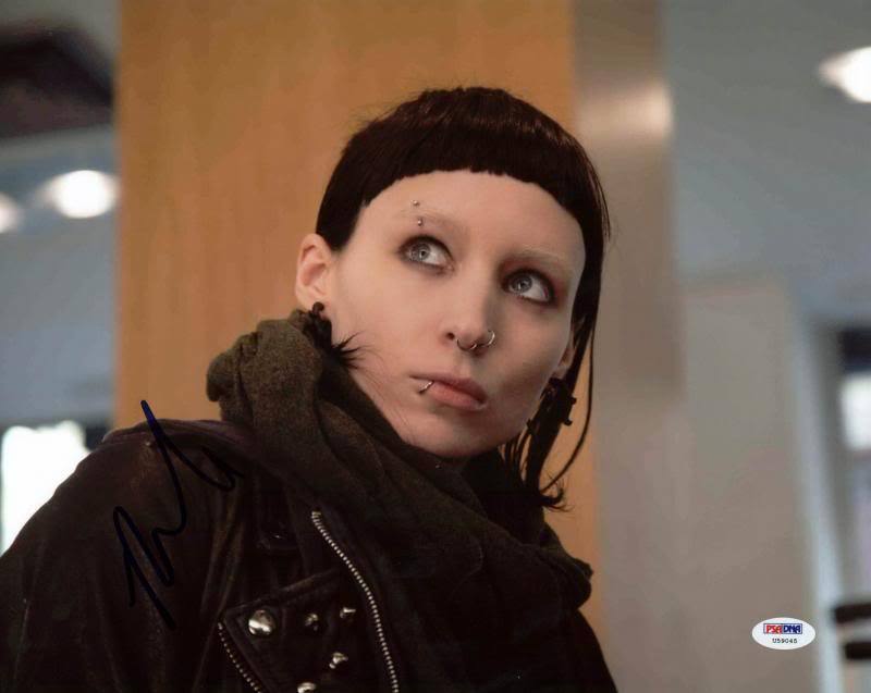 Rooney Mara Girl With Dragon Tattoo Signed Authentic 11X14 Photo Poster painting PSA/DNA #U59045