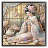 Japanese Beauty-11CT Counted Cross Stitch 50*50cm/19.69*19.69in