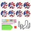 8pcs DIY Diamond Painting Coaster Kit With Holder - Gnome