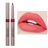 Nude Brown Lipliner Pen Waterproof Sexy Red Matte Contour Tint Lipstick Lasting Non-stick Cup Lipliner Pen Lips Makeup Cosmetic