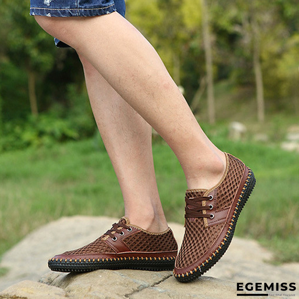 Men's Breathable Casual Flats Loafers Mesh Comfortable Soft Shoes | EGEMISS