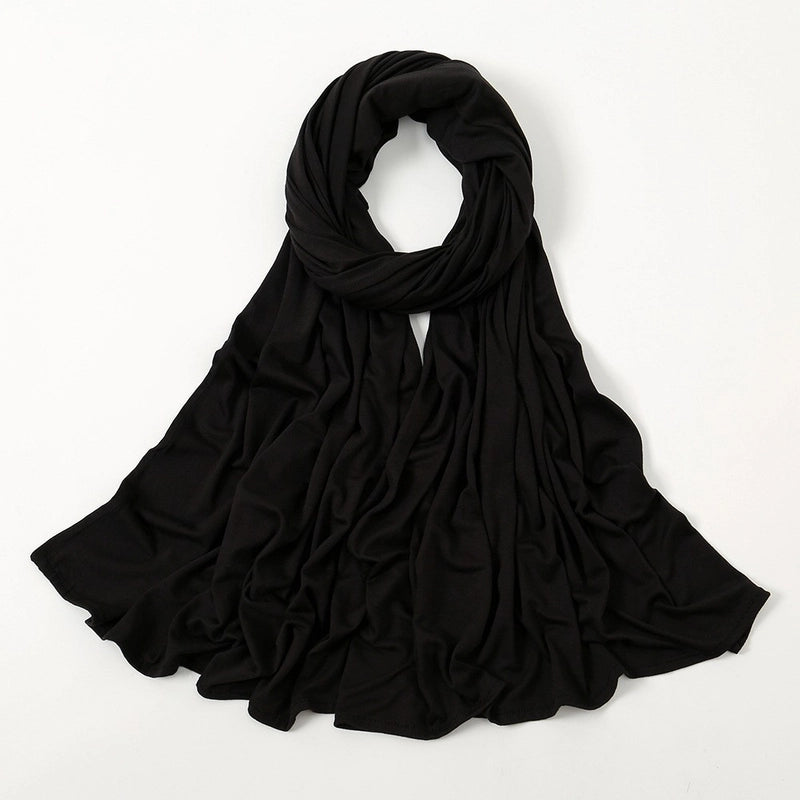 Hot New Solid Color Mercerized Cotton Jersey Scarf Soft Scarf Spot