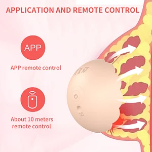 App-Controlled Breast Stimulator with 10 Vibration Frequencies for Enhanced Sensation