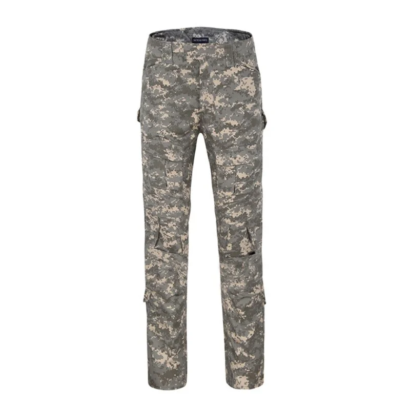 12 Camouflage Color Tactical Clothing Army of Combat Uniform, Military Pants With Knee Pads, Airsoft Paintball Clothing