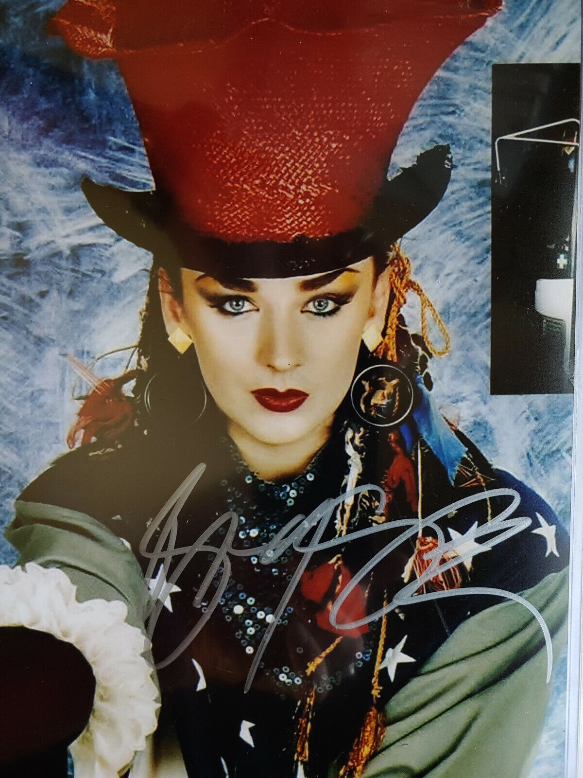 Boy George - TTM Signed 8x10 Photo Poster painting