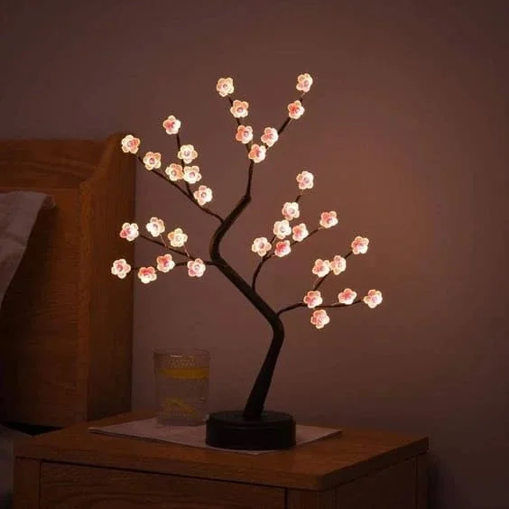 Cherry Bossom Tree Table Lamp