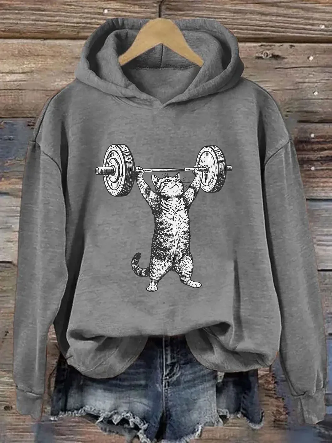 Funny Cat Gym Hoodie
