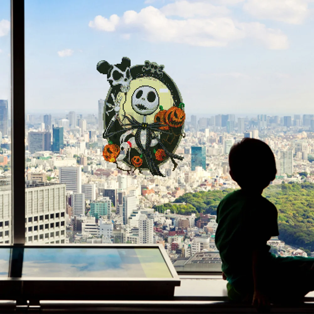 Halloween Elemen Gift Diamond Mosaic Stickers 30X40cm (Night Living Dead)