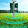Ultrasonic Animal Repeller 360 Degree Solar IP44 Waterproof for Garden Yard Lawn
