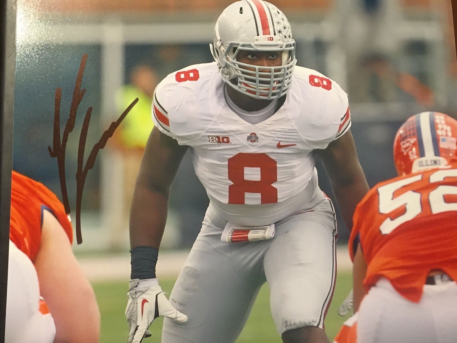 Noah Spence Eastern Kentucky Ohio State signed autographed 8x10 football Photo Poster painting