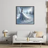 Snow Dress Girl-11CT Stamped Cross Stitch 45*45cm