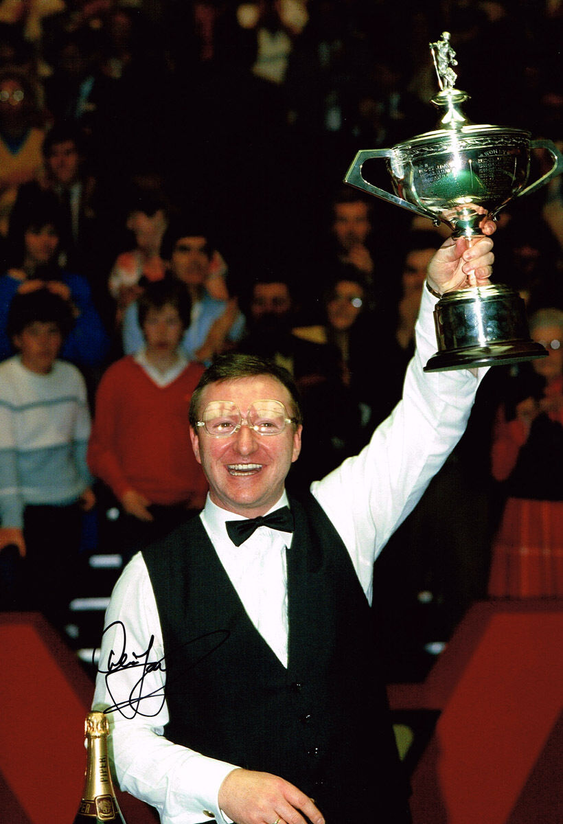 Dennis Taylor HAND SIGNED Autograph 12x8 Photo Poster painting AFTAL COA 1985 Snooker Champion