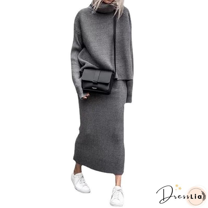 Women's Autumn Casual Loose Fashion Long Two-piece Suits