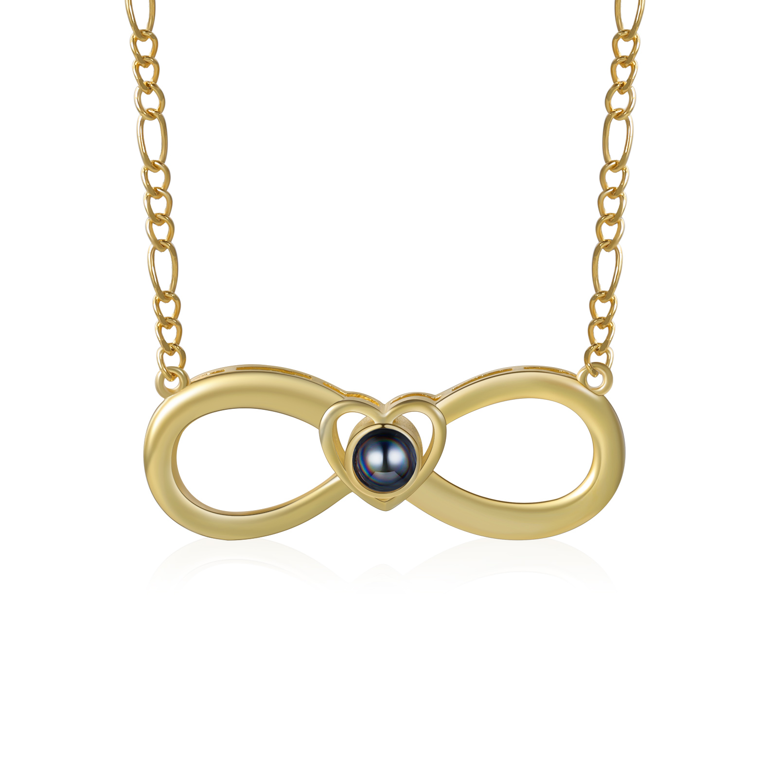 Infinita Collana Proiezione con foto per Coppia Amor