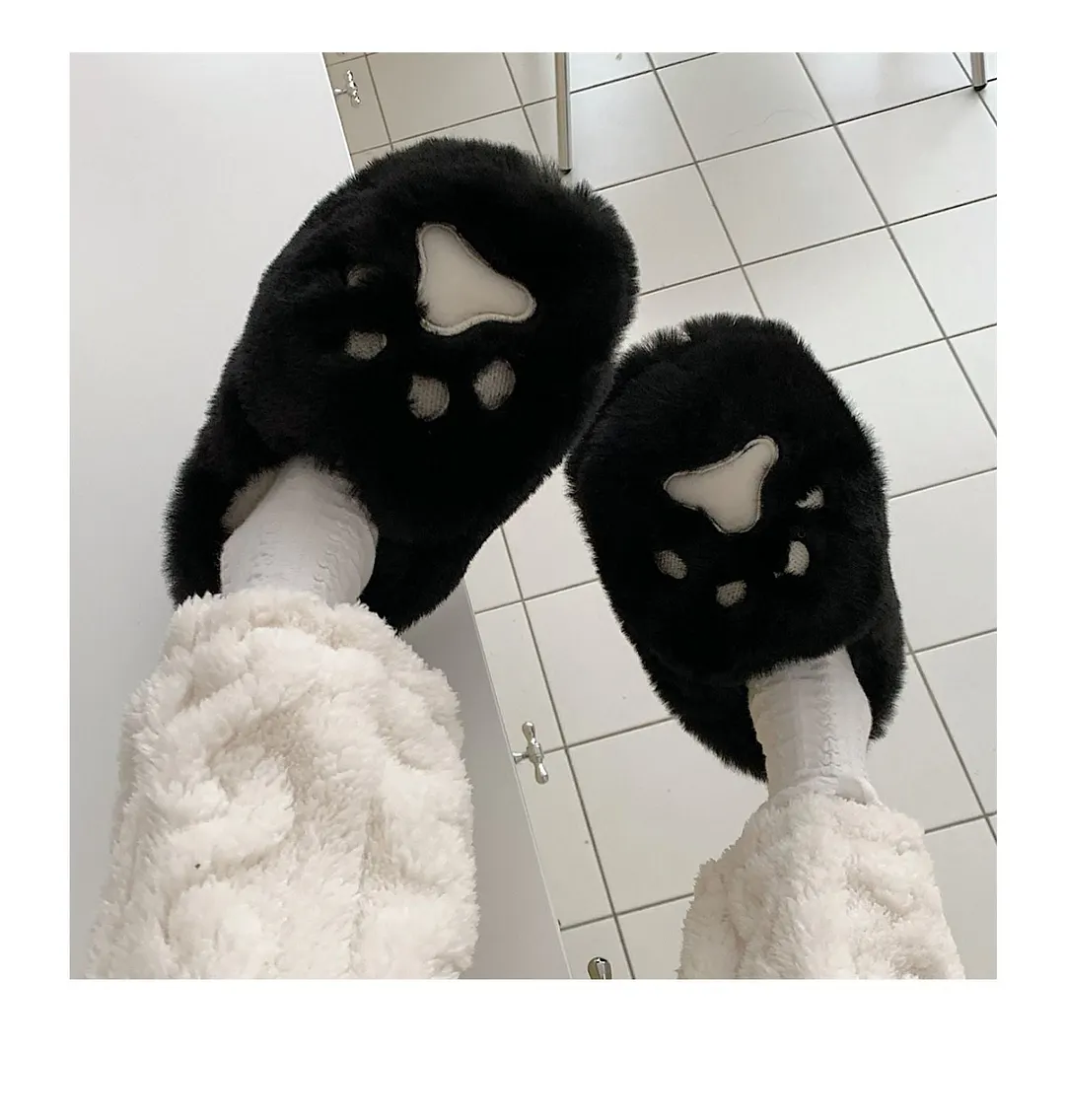 2022 Winter Women Slipper Cat Claw Cotton Home Slippers Warm And Non Slip Indoor Household Plush Slipper For Female