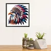 5D DIY Full Square Drill Diamond Painting Indian Eagle Kit Home Decor 35x35cm