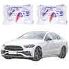 [US Local Warehouse] 50 Packs Universal Disposable Car Covers (12.5x21.6 Ft) Clear Plastic Car Covers Waterproof All Weather for Automobiles with Elastic Band for Outdoor Snow/Rain Weather Protection