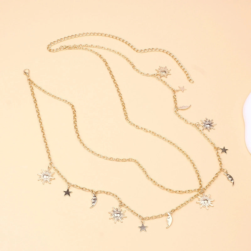 Minimalist Classic Style Solid Color Alloy Patchwork Women’s Chain Belts