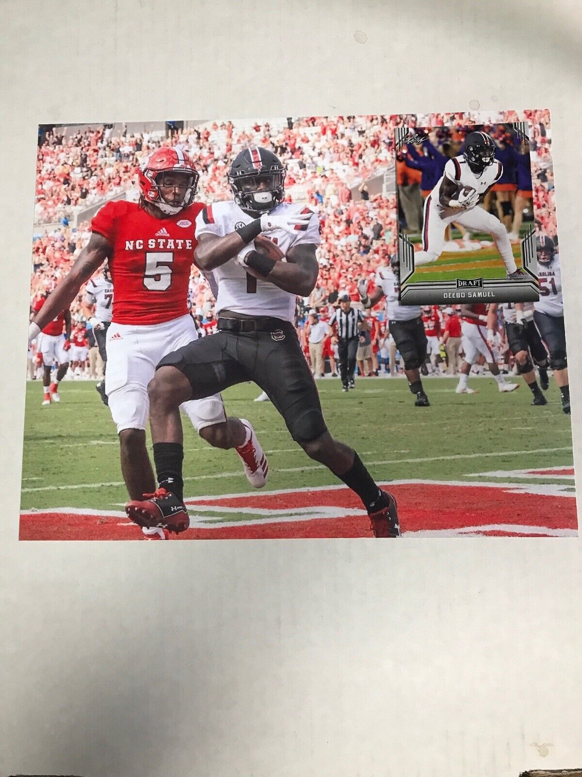 Deebo Samuel South Carolina unsigned 8x10 football Photo Poster painting & rookie card 49ers#