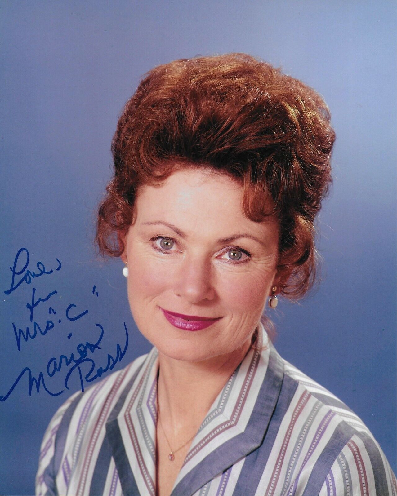 Marion Ross Happy Days Original Autographed 8X10 Photo Poster painting #3 signed @HollywoodShow