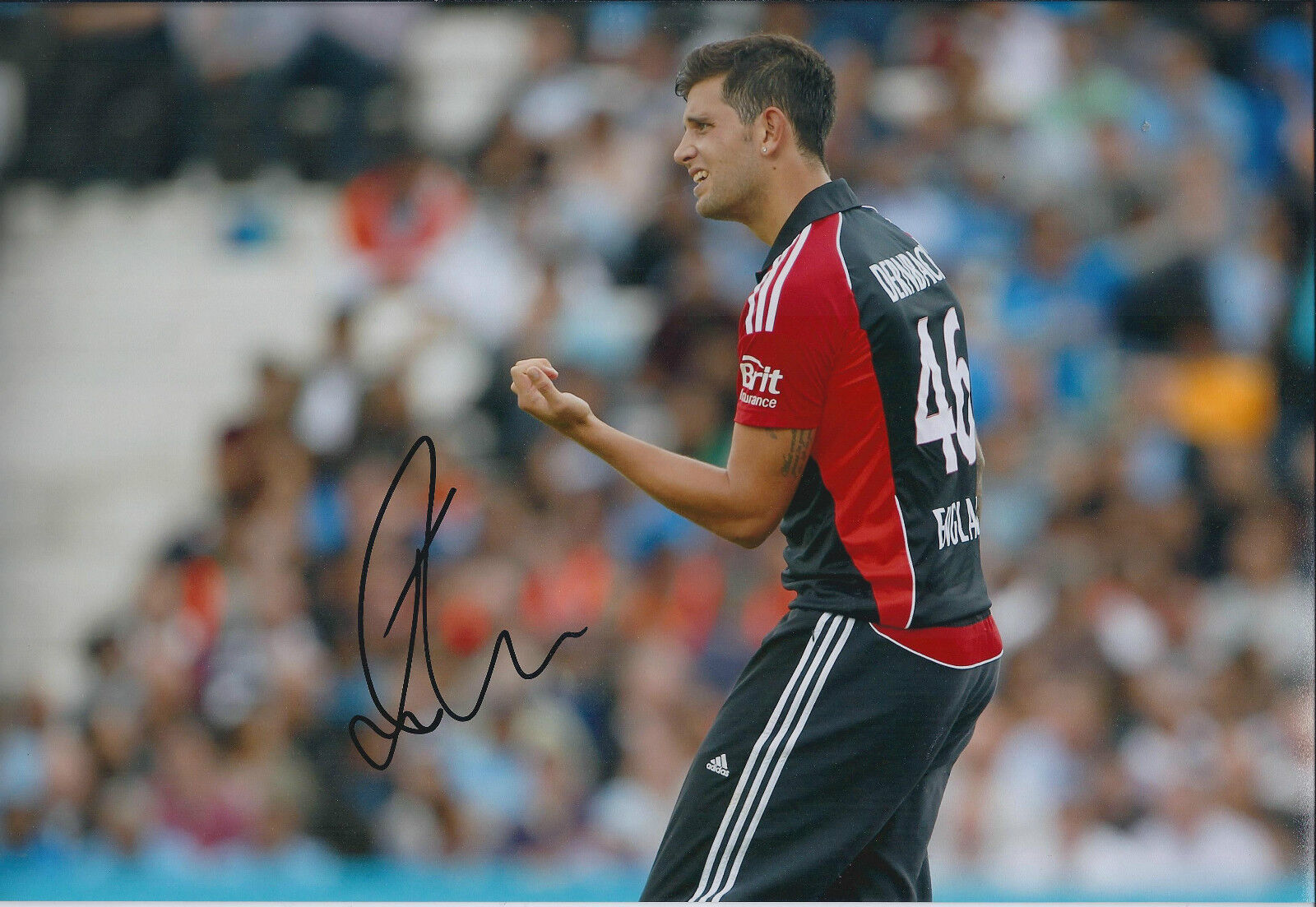 Jade DERNBACH Signed Autograph 12x8 Photo Poster painting AFTAL COA England Cricket ASHES Win