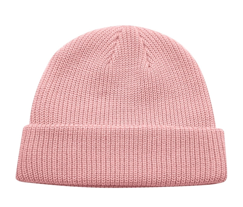 Unisex Minimalist Solid Color Eaveless Wool Cap