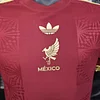 Joyfball 2025 Player Version Mexico National Trophy Edition Red Football Shirt 1:1 Thai Quality（The player version jersey is a bit tight, please pay attention to the size selection）