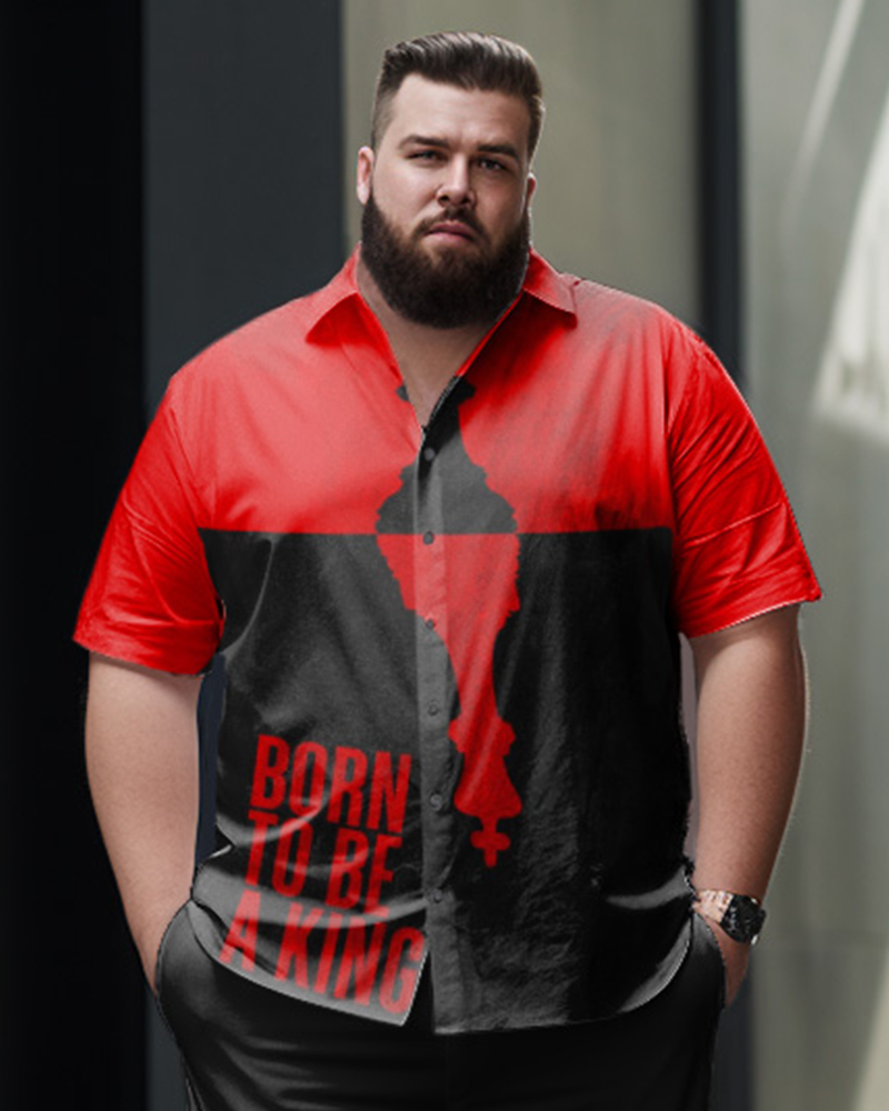 Plus Size Born To Be A King Walking Suit