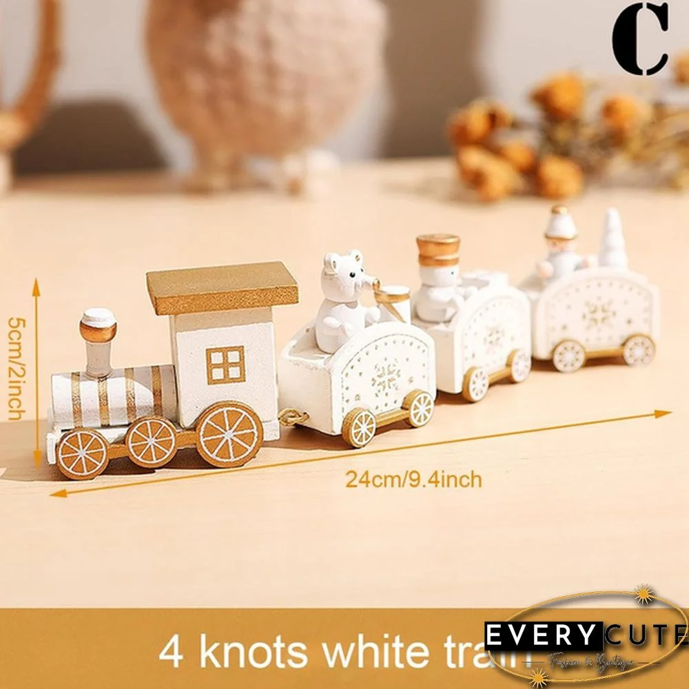 Christmas Wooden Little Train Merry Christmas Decoration For Home Christmas Ornaments New Year Gifts Xmas Decor Navidad Noel