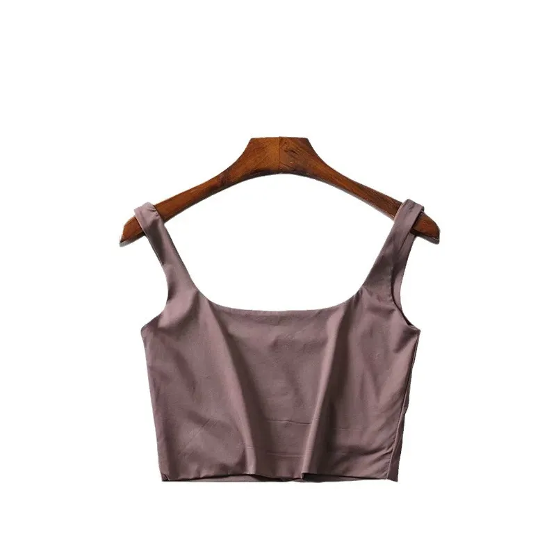 Churchf Churchf New Women's Fashion Double Square Collar Slim Sling Vest