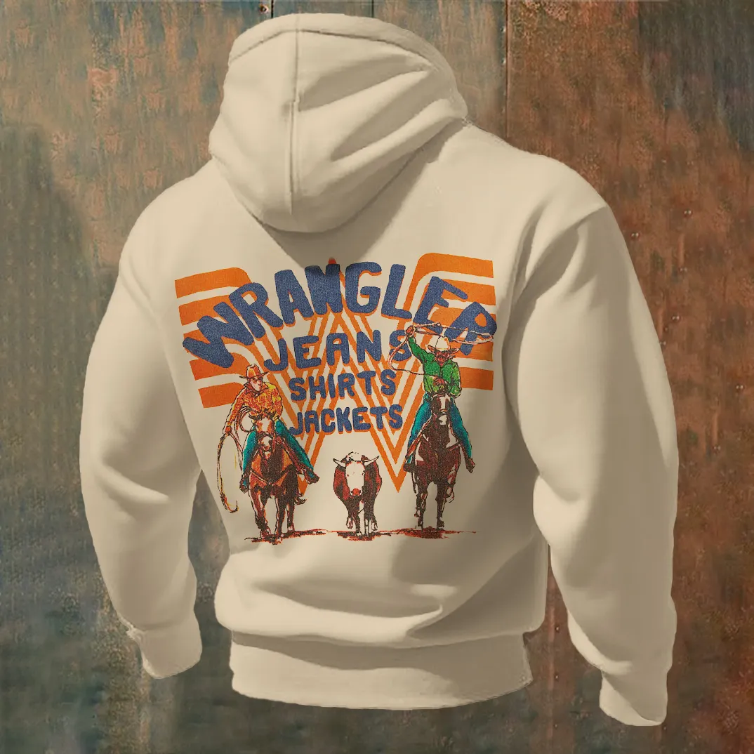 Western Cowboy Design Men's Hoodie
