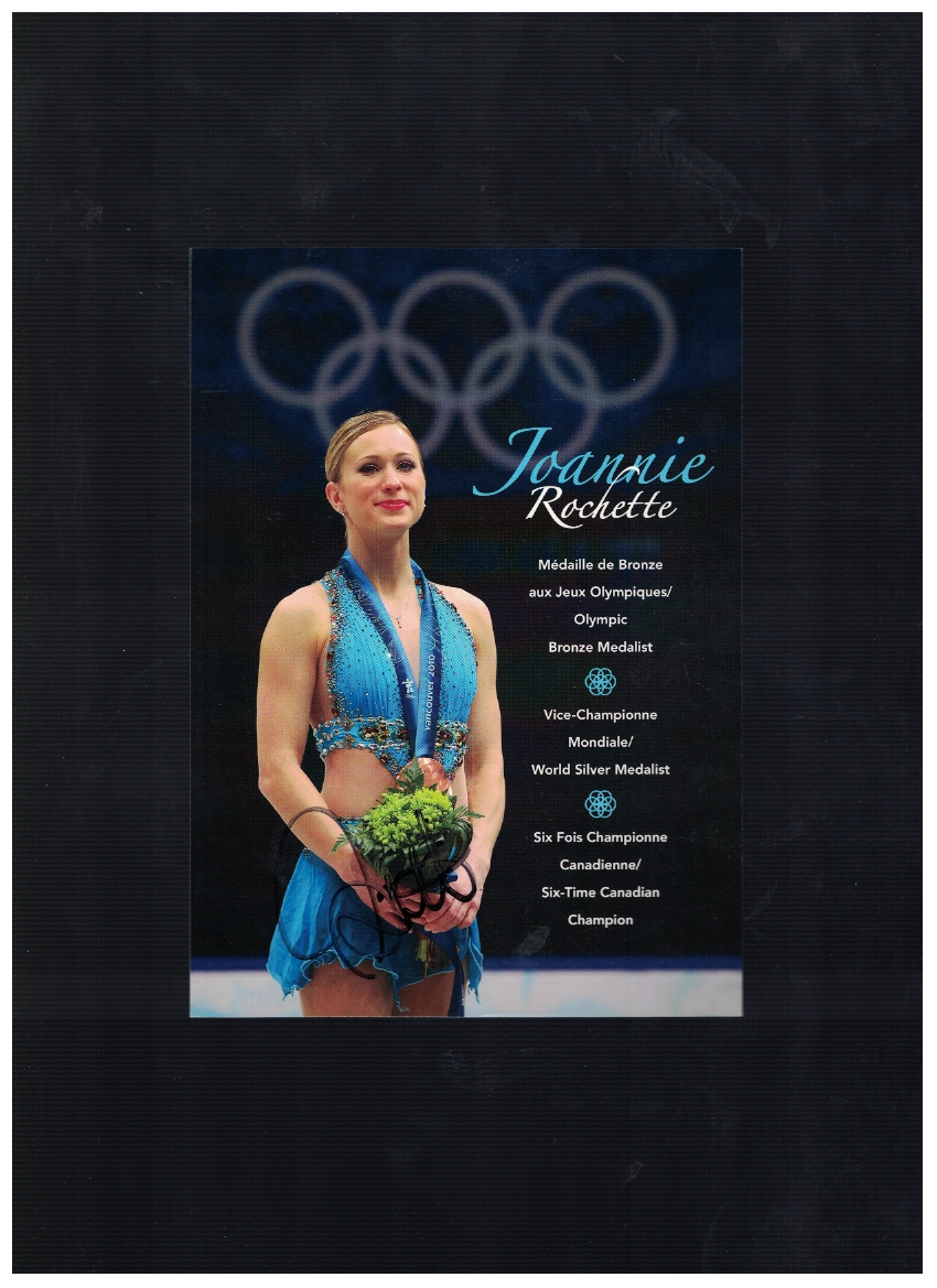 Joannie Rochette Canada Olympic Figure Skating Signed 5x7 Photo Poster painting Card W/Our COA B