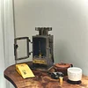 Wildfount &middot; Camping Retro Desktop Mini Fireplace Alcohol Stove Windproof Small Wood Stove for Heating, Brewing Tea, Boiling Water, and Watching the Fire