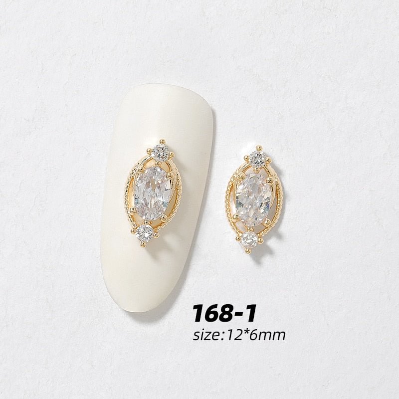 Newest 2Pieces Lot Pendant Chain 3D Alloy Butterfly Nail Art Zircon Pearl Metal Manicure Nails DIY Accessories Nail Decoration