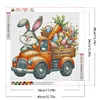(40*40cm)Easter Bunny Car - Full Round Drill Diamond Painting