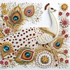 Framed Diamond Painting - Special Shaped - Peacock (25x25cm)
