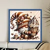 Coffee Gnome - 11CT Stamped Cross Stitch - 40*40cm