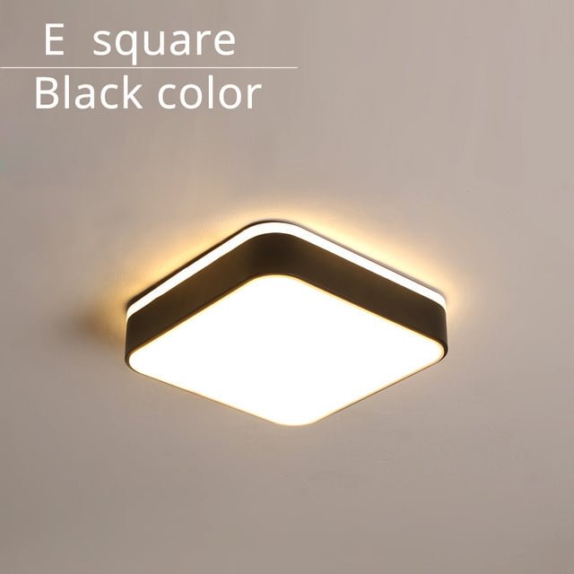 New Design LED Ceiling Light Corridor Art Gallery Decoration Front Balcony Lamp Porch White Black Lamparas De Techo Plafondlamp