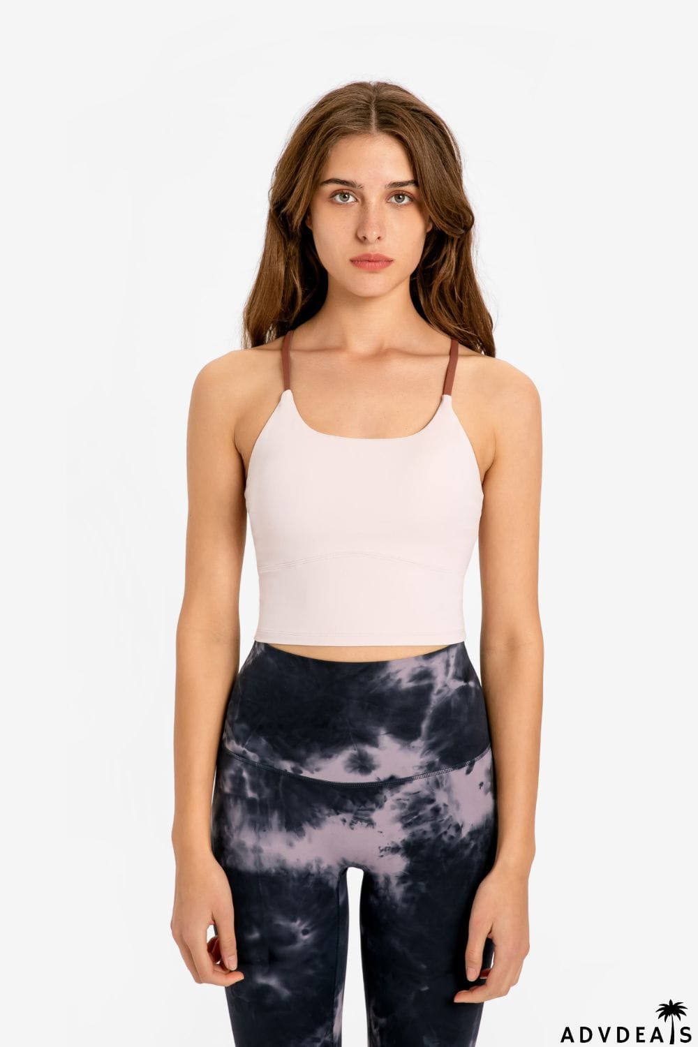 Crisscross Back Scoop Neck Sports Cami