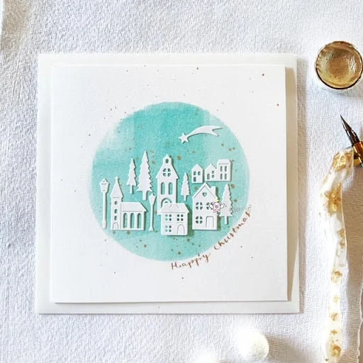 Piggy Craft metal cutting dies cut die mold Christmas tree house strip Scrapbook paper craft knife mould blade punch stencils