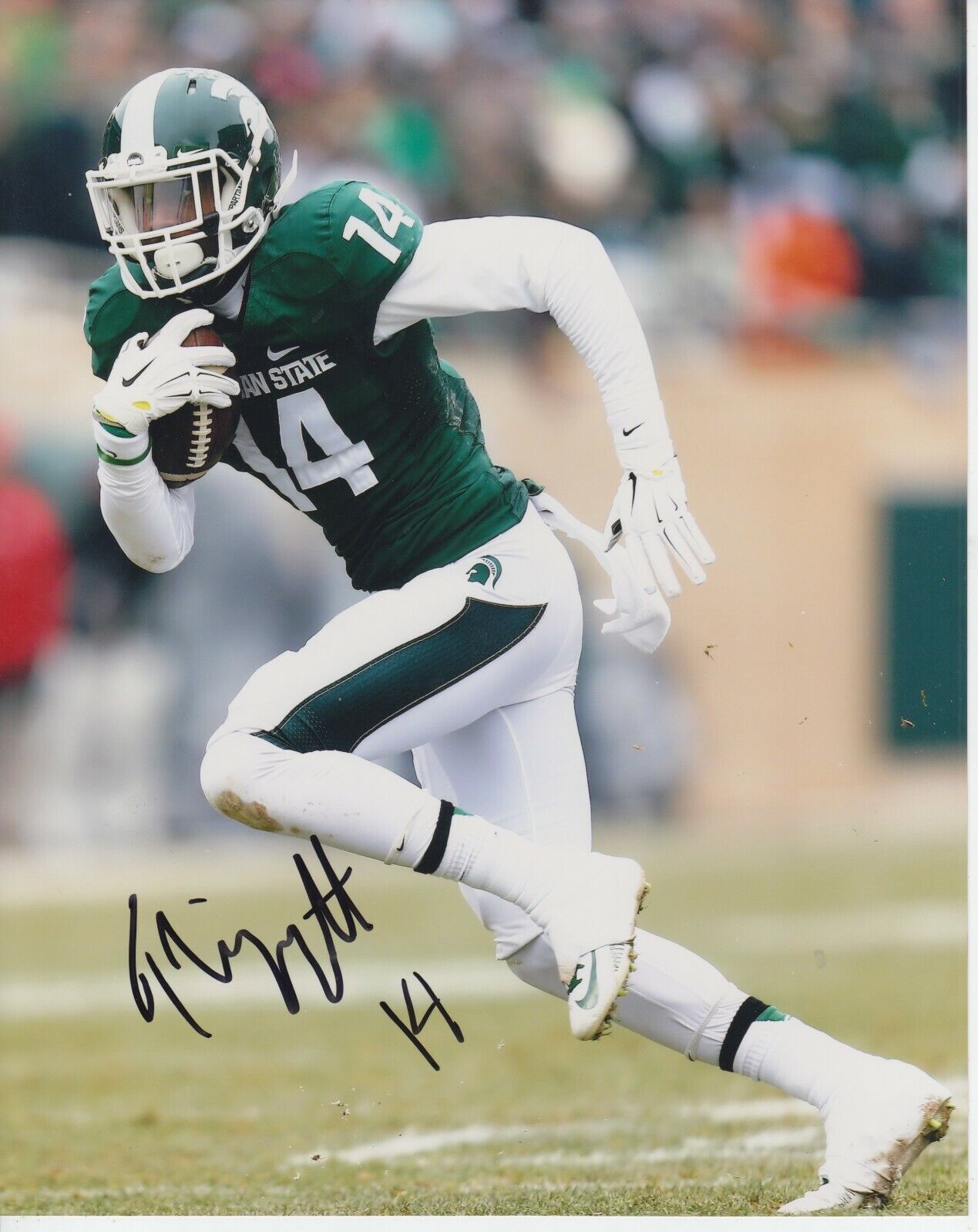 Tony Lippett #0 8x10 Signed Photo Poster painting w/ COA Michigan State