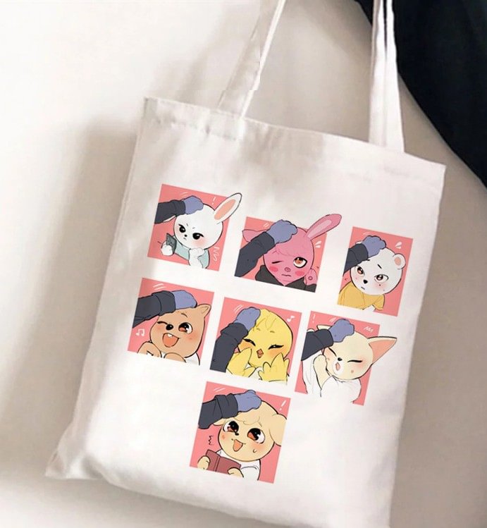 Stray Kids Skzoo Printed Canvas Bag