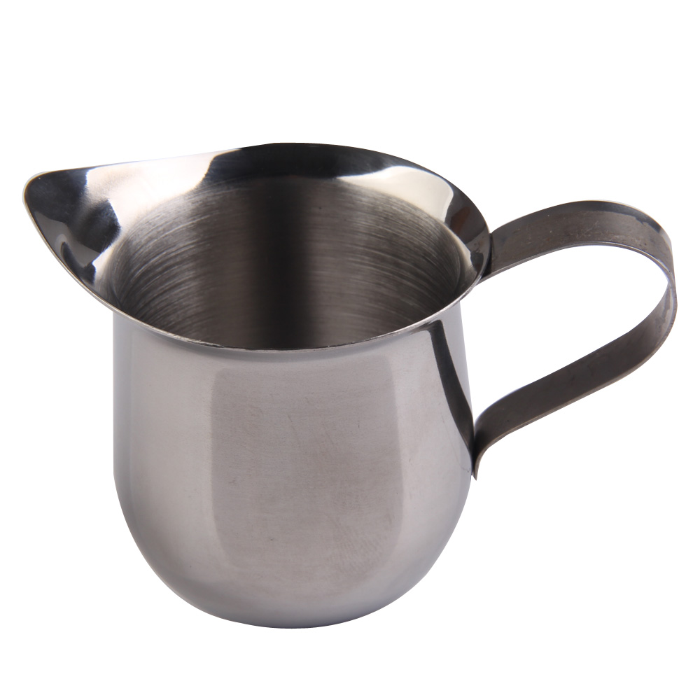 

New Stainless Steel Coffee Shop Small Milk Cream Waist Shape Cup Jug, 501 Original