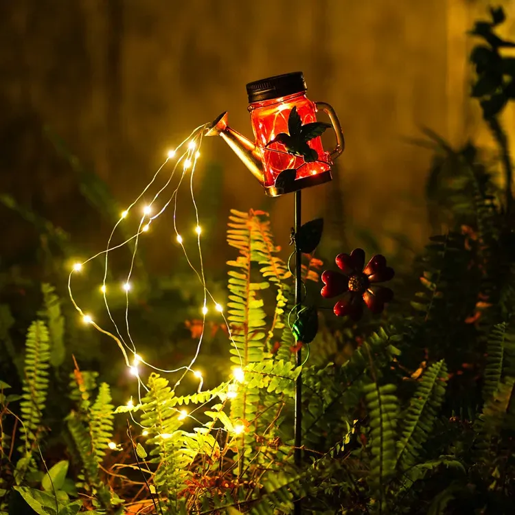 Solar Watering Mason Jars Can Lights